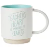 A Teacher's Heart Mug, 16 oz.