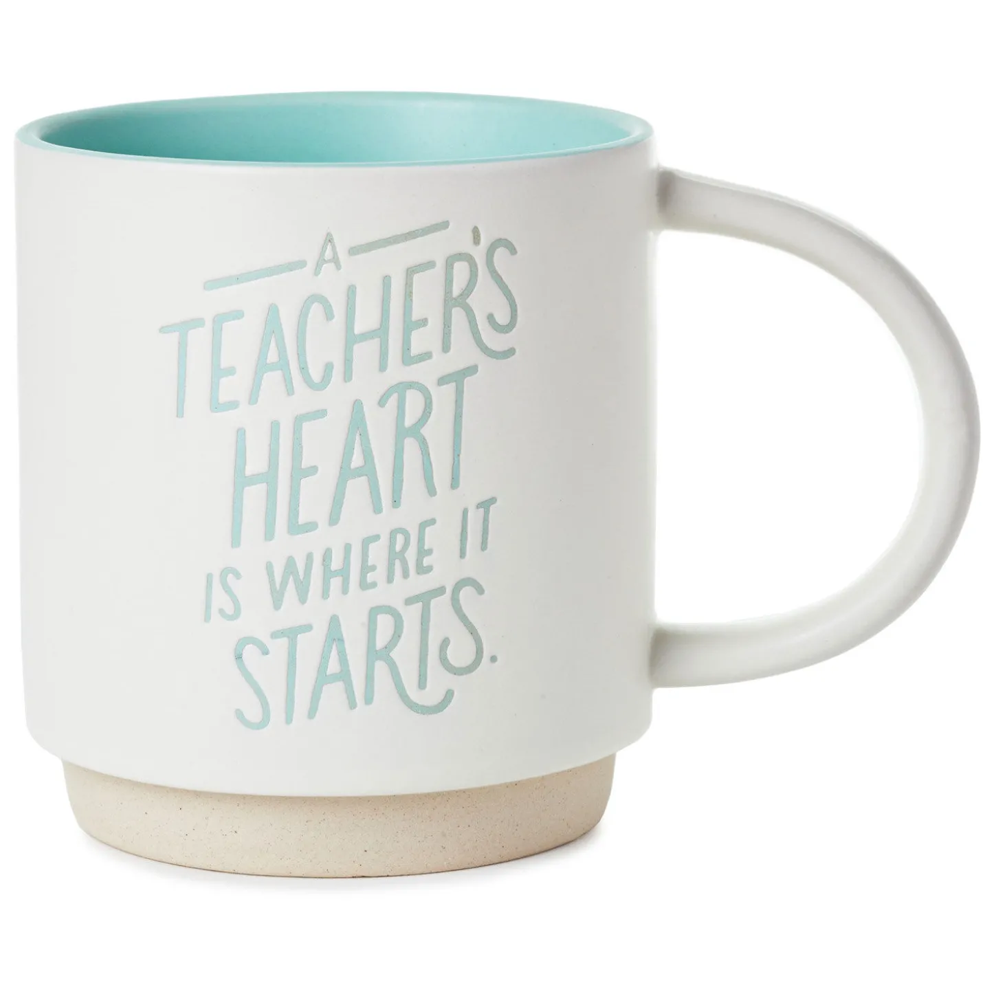 A Teacher's Heart Mug, 16 oz.