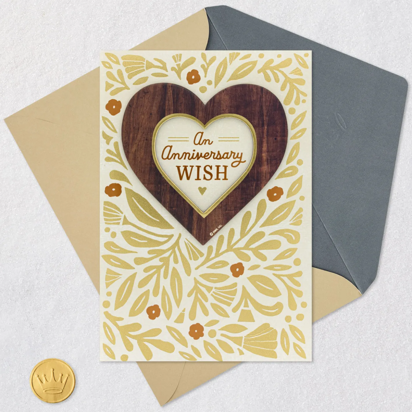 A Time to Remember Anniversary Card with Photo Frame Magnet