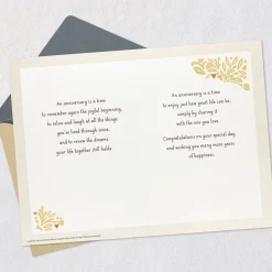 A Time to Remember Anniversary Card with Photo Frame Magnet