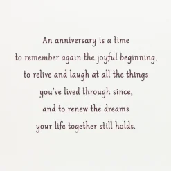 A Time to Remember Anniversary Card with Photo Frame Magnet