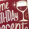 A Toast to You Wine Bottle Birthday Card