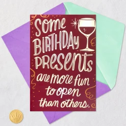 A Toast to You Wine Bottle Birthday Card