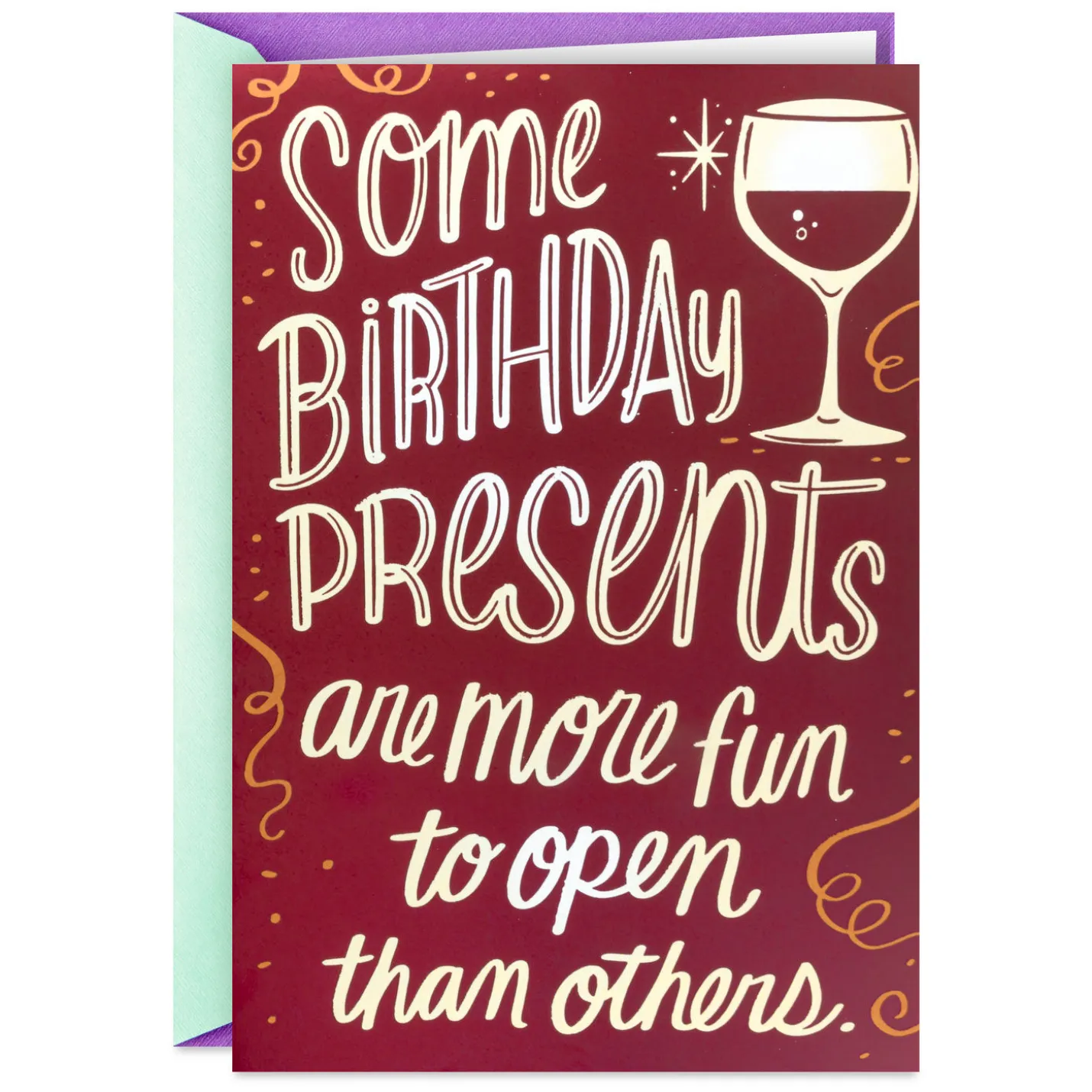 A Toast to You Wine Bottle Birthday Card