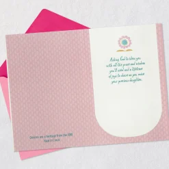 A Treasure to Nurture and Love Baptism Card for Girl