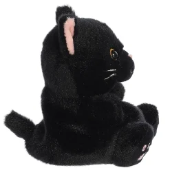 Aurora Palm Pals Twilight Black Cat Plush, 4.5"
