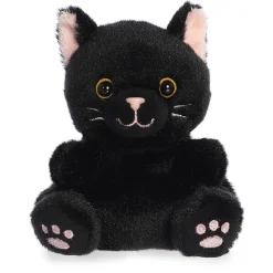 Aurora Palm Pals Twilight Black Cat Plush, 4.5"
