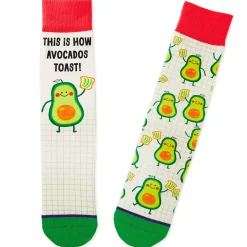 Avocado Toast Funny Crew Socks