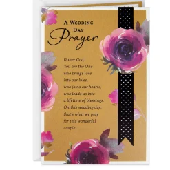 A Wedding Day Prayer Religious Wedding Card