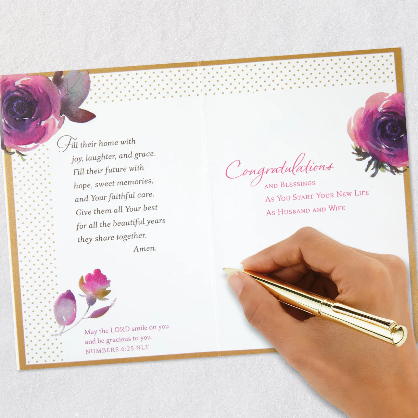 A Wedding Day Prayer Religious Wedding Card