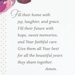 A Wedding Day Prayer Religious Wedding Card