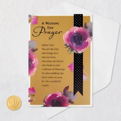 A Wedding Day Prayer Religious Wedding Card