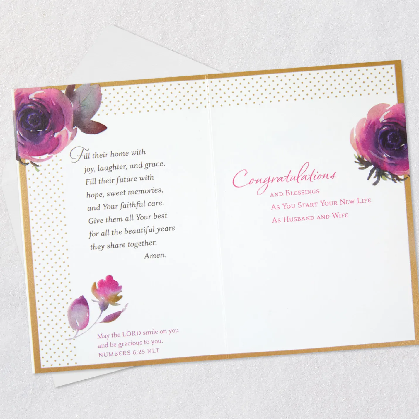 A Wedding Day Prayer Religious Wedding Card