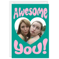 Awesome You Heart Custom Birthday Card