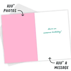 Awesome You Heart Custom Birthday Card