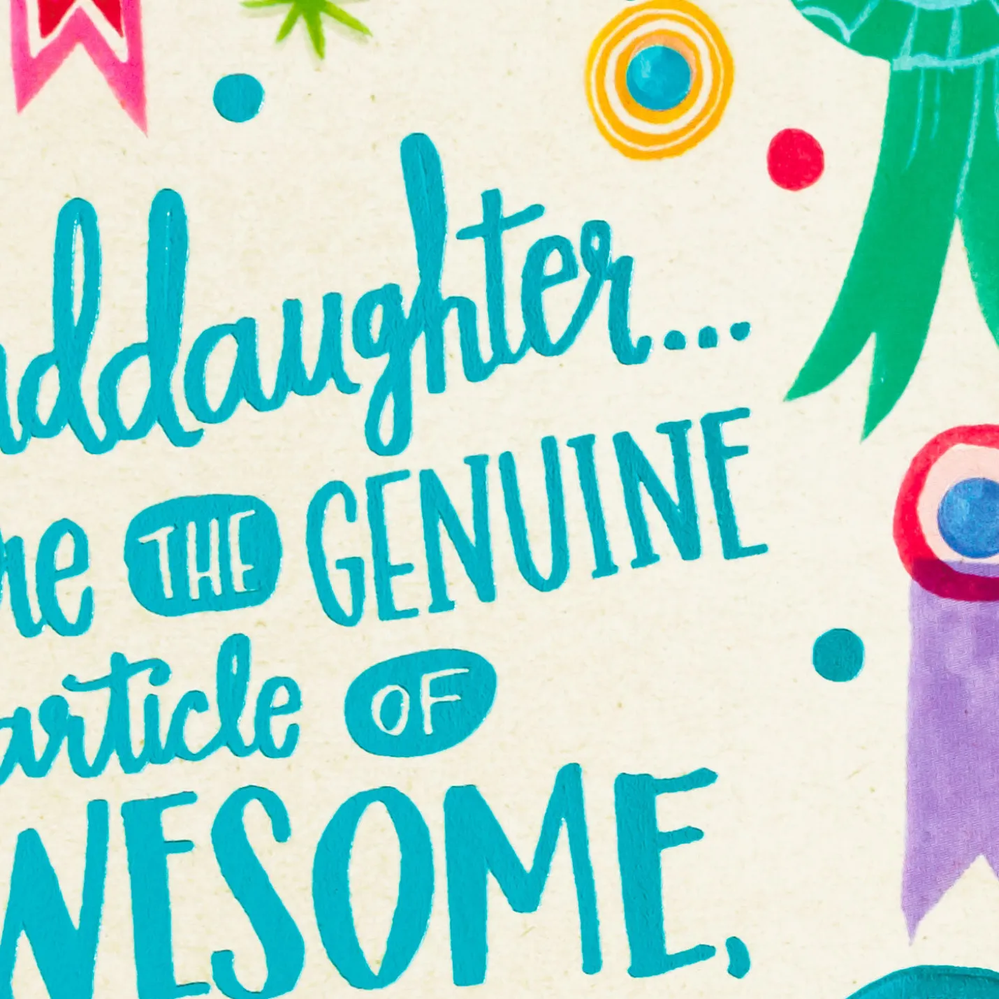 Awesome and Incredible Birthday Card for Granddaughter