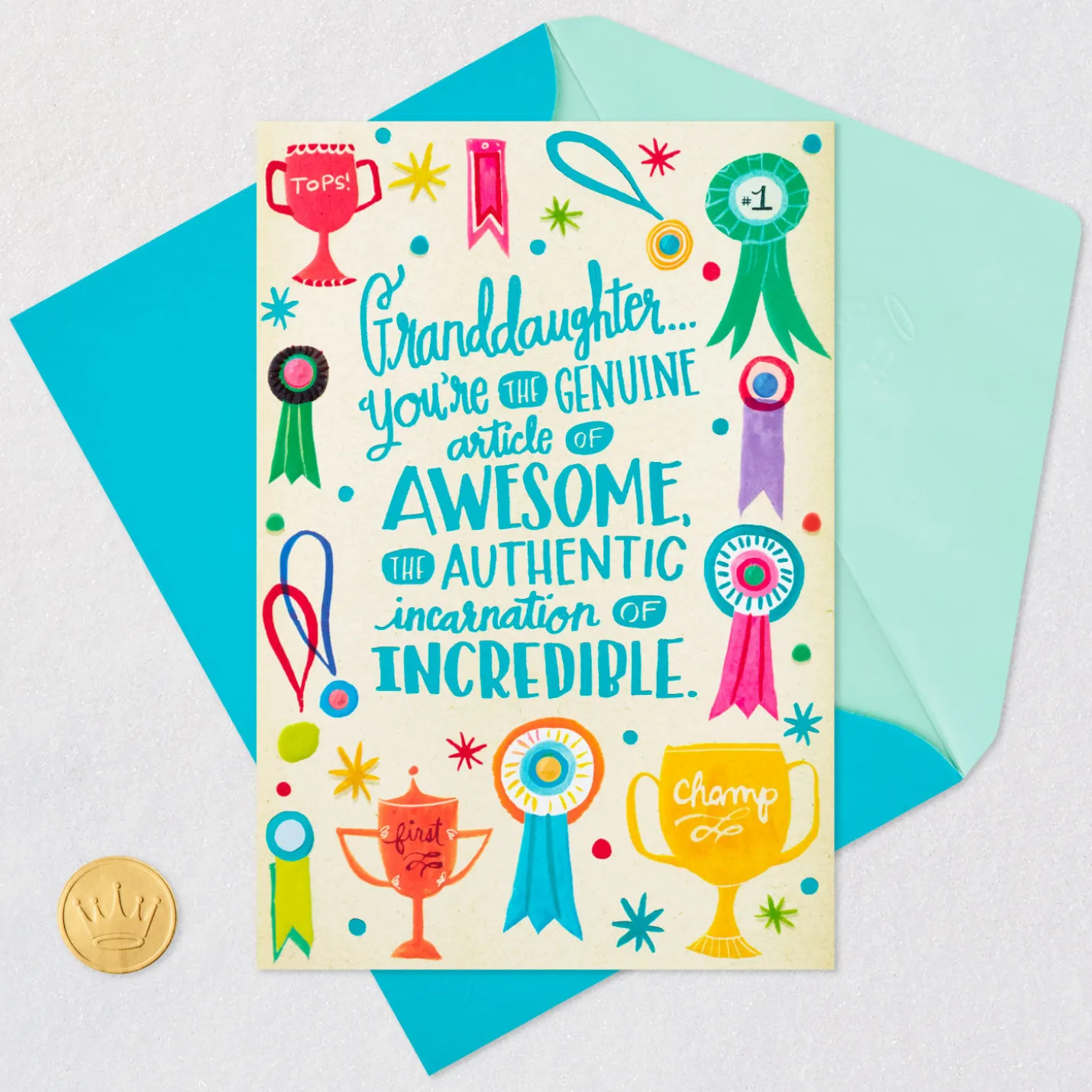 Awesome and Incredible Birthday Card for Granddaughter