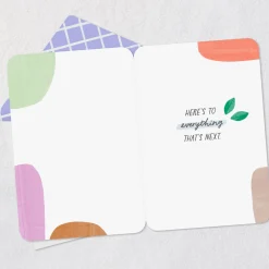 A Whole New Chapter Good Luck Card