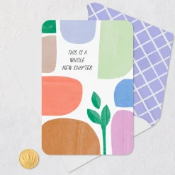 A Whole New Chapter Good Luck Card