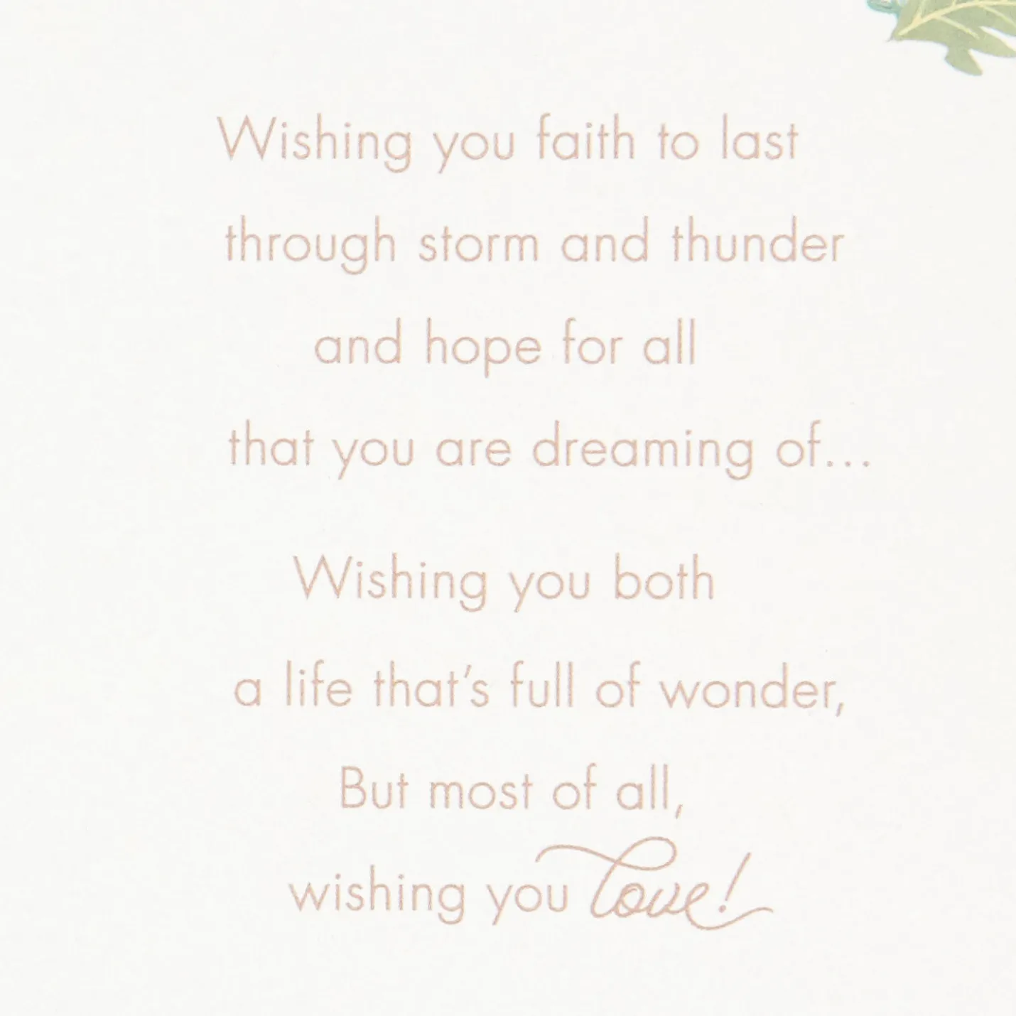 A Wish For Your Marriage Wedding Card