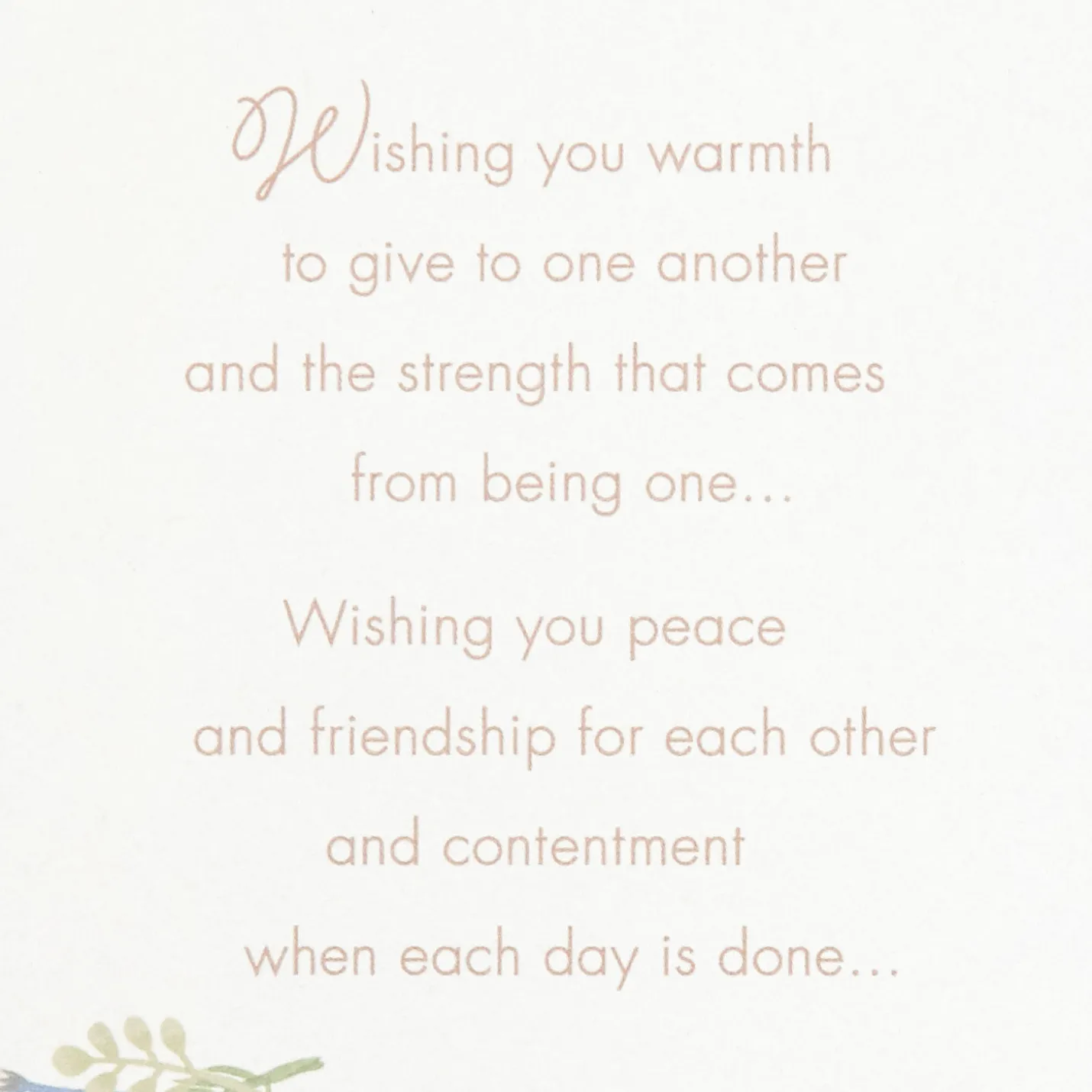 A Wish For Your Marriage Wedding Card