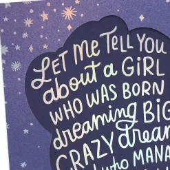 A Woman Who Makes the World Better Birthday Card for Daughter