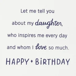 A Woman Who Makes the World Better Birthday Card for Daughter