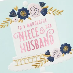 A Wonderful Day Wedding Card for Niece and Her Husband