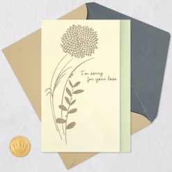 A Word of Friendship and Caring Sympathy Card