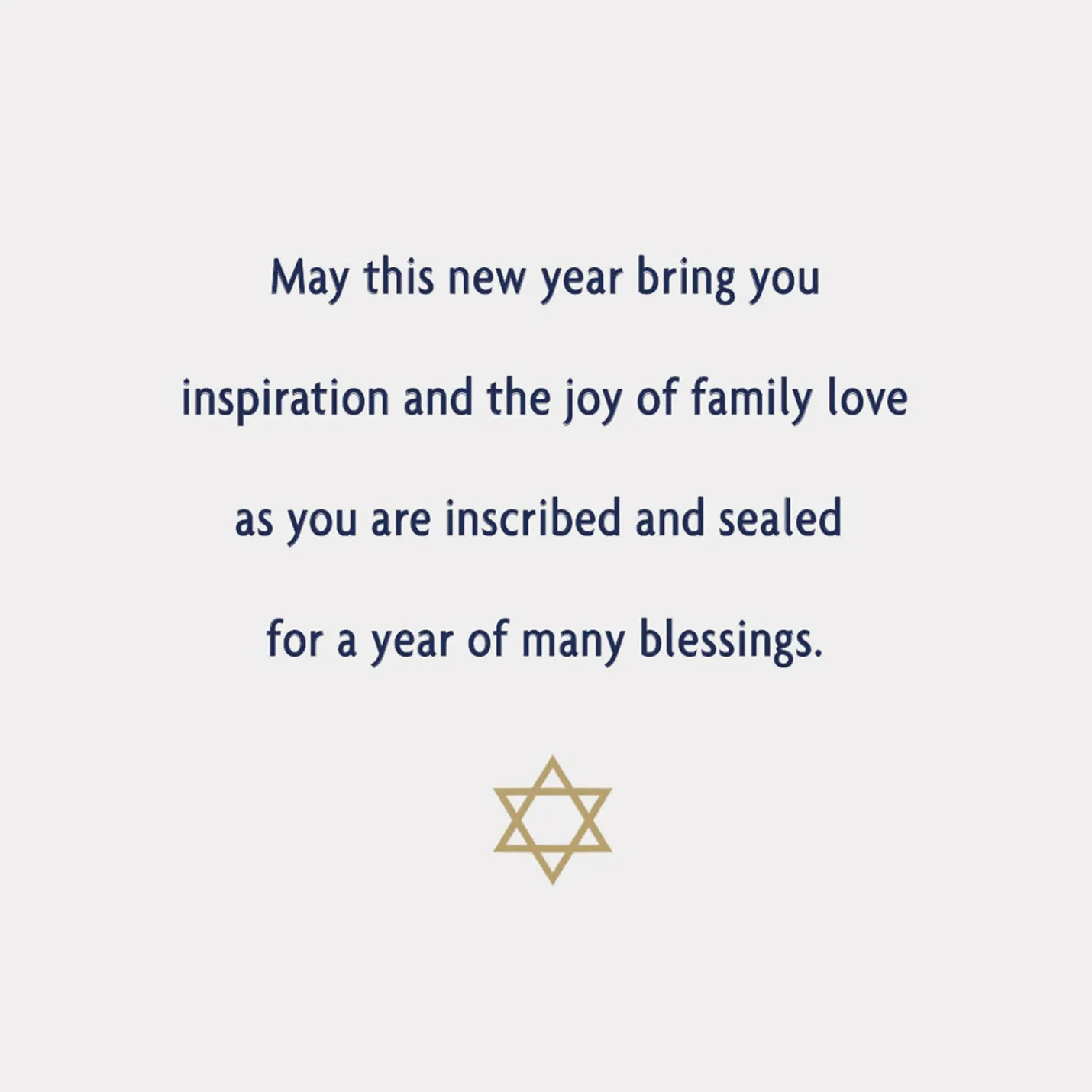 A Year of Many Blessings Rosh Hashanah Card