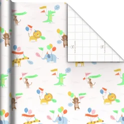 Baby Animals With Balloons Wrapping Paper Roll, 17.5 sq. ft.