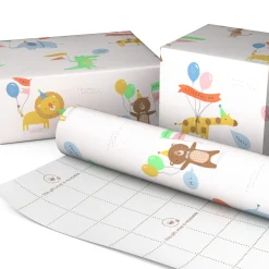 Baby Animals With Balloons Wrapping Paper Roll, 17.5 sq. ft.