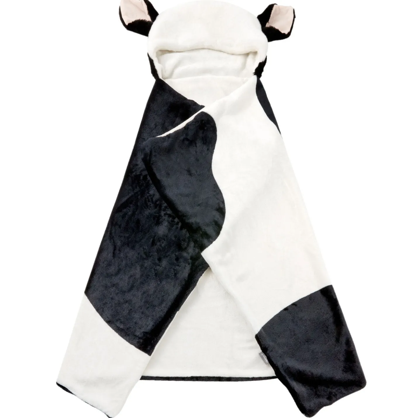 Baby Cow Hooded Blanket With Pockets