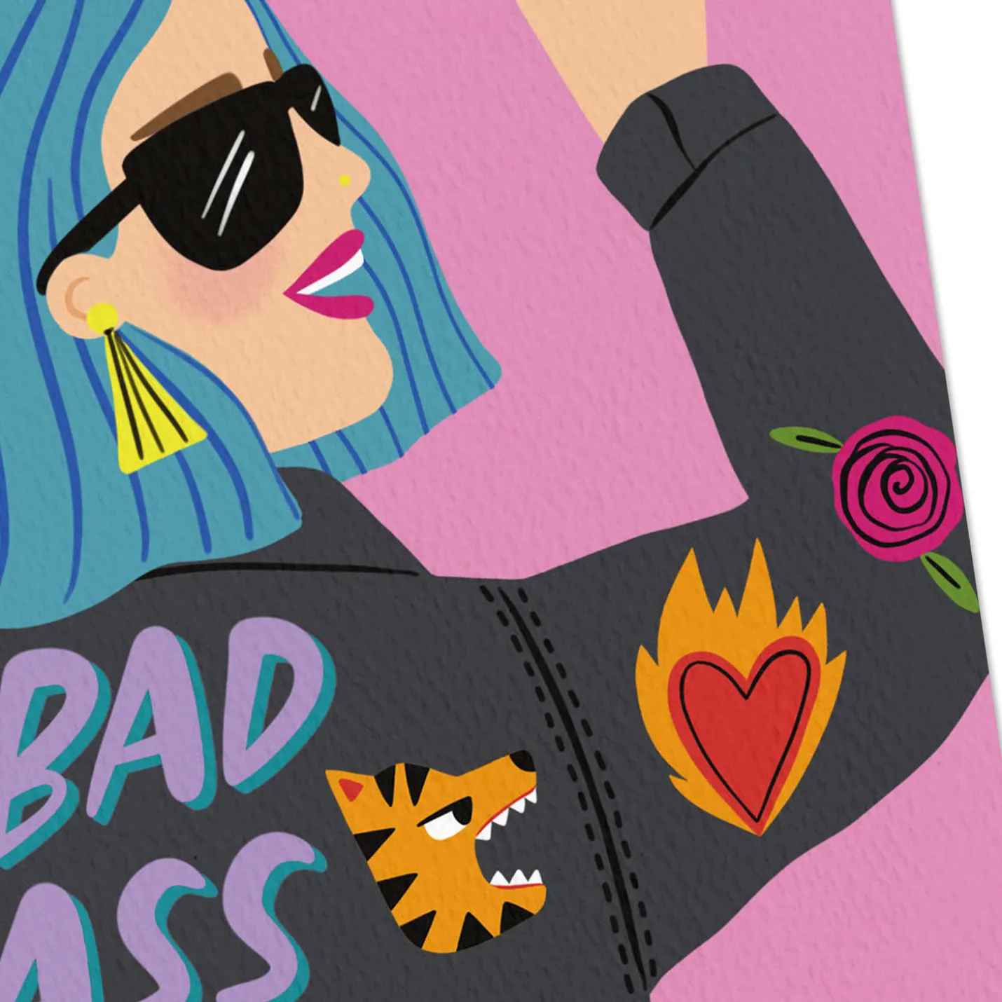 Bad Ass Birthday Girl Birthday Card