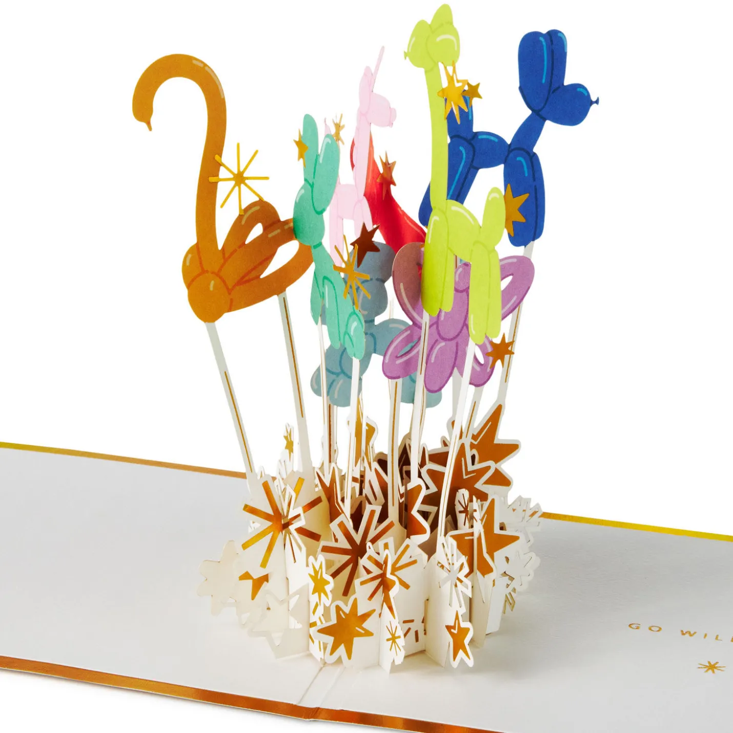Balloon Party Animal Pop-Up Birthday Card