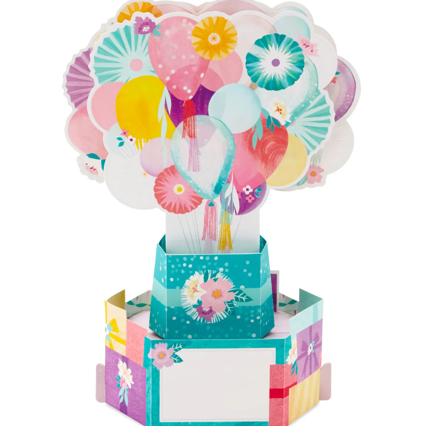 Balloons and Presents 3D Pop-Up Birthday Card