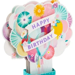 Balloons and Presents 3D Pop-Up Birthday Card