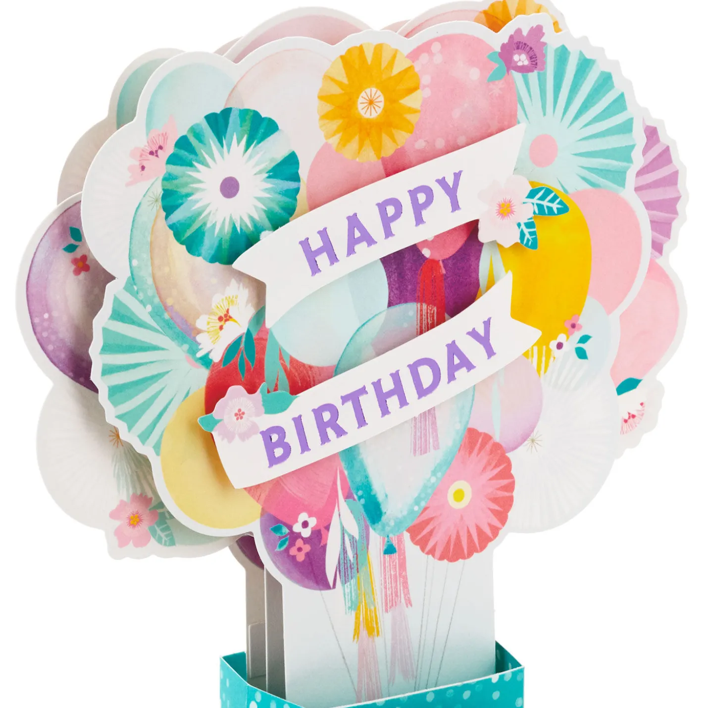 Balloons and Presents 3D Pop-Up Birthday Card