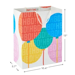 13" Balloons Large Birthday Gift Bag