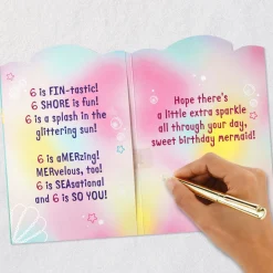 Barbie™ Sweet Mermaid Musical 6th Birthday Card