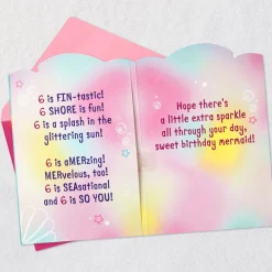 Barbie™ Sweet Mermaid Musical 6th Birthday Card