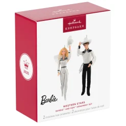 Barbie™ and Ken™ Western Stars Ornaments, Set of 2
