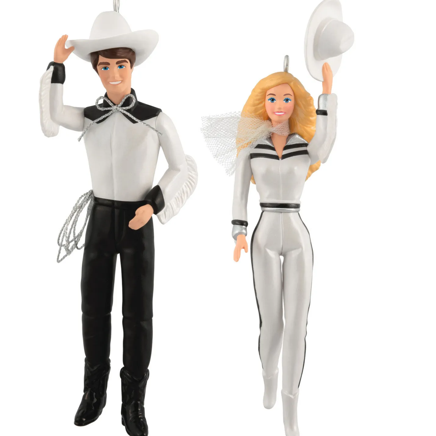Barbie™ and Ken™ Western Stars Ornaments, Set of 2