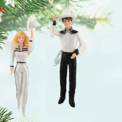 Barbie™ and Ken™ Western Stars Ornaments, Set of 2
