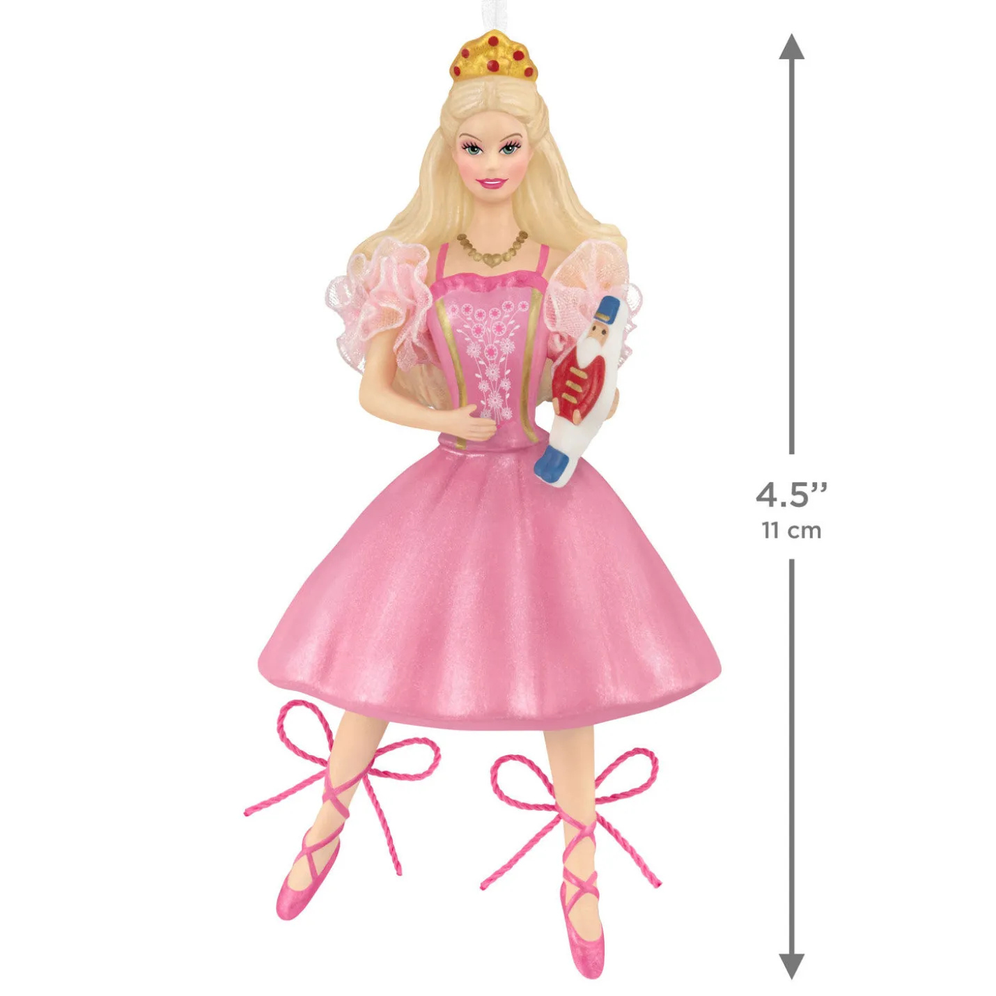 Barbie™ in the Nutcracker™ 25th Anniversary Porcelain and Fabric Ornament