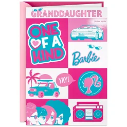 Barbie™ You’re One-of-a-Kind Birthday Card With Sticker for Granddaughter