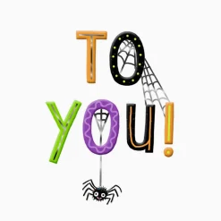 Bats, Spiders and Bones Halloween Card