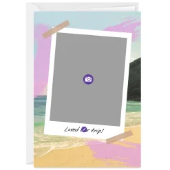 Beach Scene Instant-Photo Frame Blank Custom Card