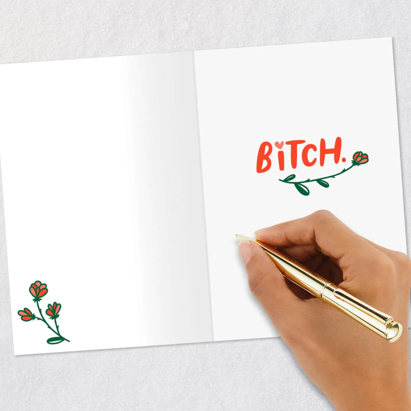 Beautiful Bitch Funny Birthday Card