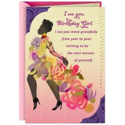 Beautiful, Bold Black Woman Birthday Card for Her